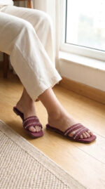 Maroon Casual Slipper For Women CL2283 - View 1