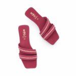 Maroon Casual Slipper For Women CL2283 - View 5