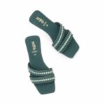 Green Casual Slipper For Women CL2283 - View 5