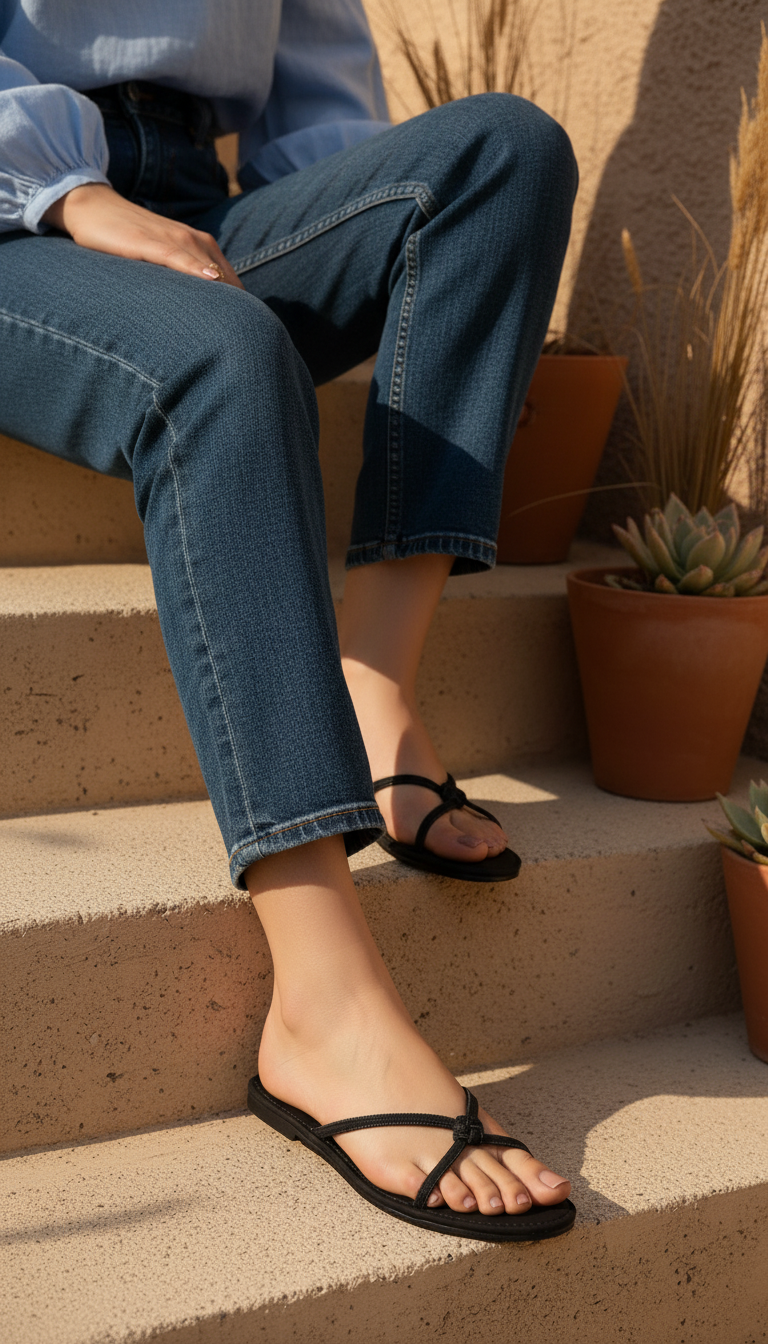 CL228701.png Black Casual Slipper For Ladies CL2287 - View 1