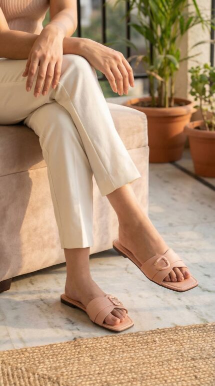 Pink Casual Slipper For Women CL2293 - View 1