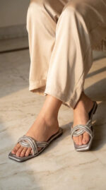 Grey Casual Slipper For Women CL2301 - View 1