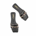 Black Casual Slipper For Women CL2306 - View 5