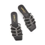 Black Casual Slipper For Ladies CL2311 - View 5