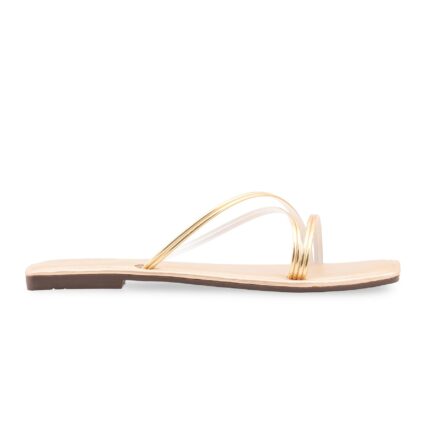 Golden Casual Slipper For Ladies CL2319 - View 2