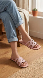 Pink Casual Slipper For Ladies CL2327 - View 1