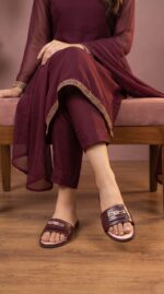 Maroon Casual Women Slipper CL2331 - View 1