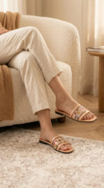 Golden Casual Slipper For Women CL2336 - View 1