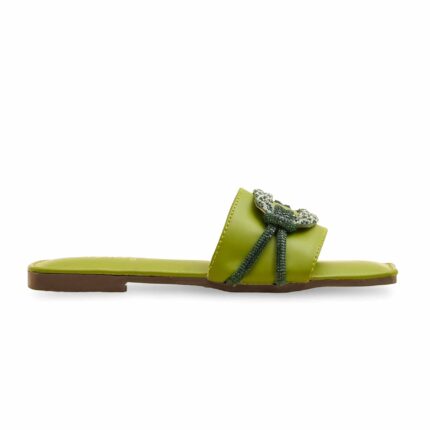 Green Casual Slipper CL2089 - View 2