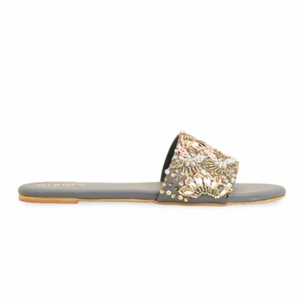 Grey Fancy Women Slipper EC0219 - View 2