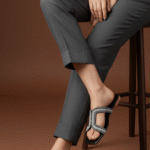 Black Fancy Slipper FN7907 - View 1