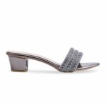 Grey Fancy Slipper FN7921 - View 2