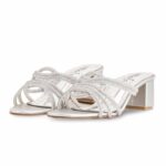 Silver Fancy Slipper For Women FN7924 - View 3