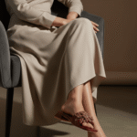 Maroon Fancy Slipper FN7945 - View 1