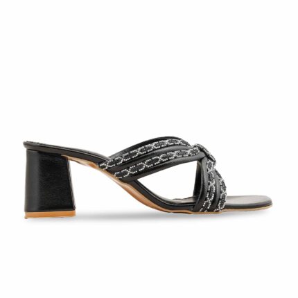 Black Fancy Slipper FN7963 - View 2