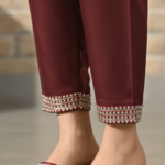 Maroon Fancy Slipper FN7978 - View 1