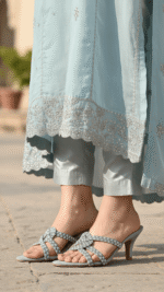 Grey Fancy Slipper For Women FN7989 - View 1