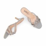 Grey Fancy Slipper For Women FN7989 - View 5