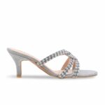 Grey Fancy Slipper For Women FN7989 - View 2
