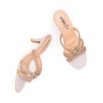Golden Fancy Slipper For Women FN7989 - View 5