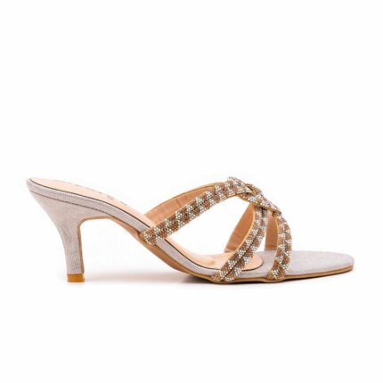 Golden Fancy Slipper For Women FN7989 - View 2