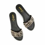 Black Fancy Slipper For Women FN7990 - View 5