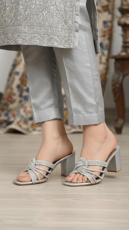 Silver Fancy Slipper FN7992 - View 1