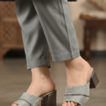 Grey Fancy Slipper For Ladies FN8005 - View 1
