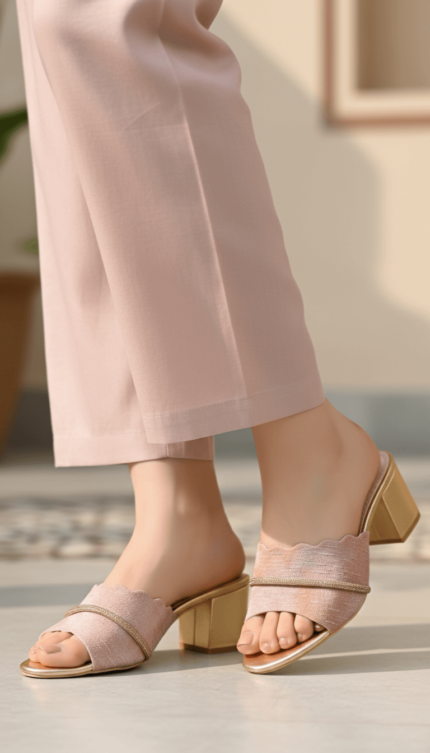 Golden Fancy Slipper For Women FN8005 - View 1