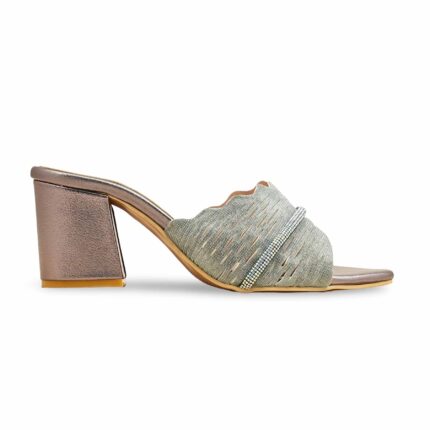 Grey Fancy Slipper For Ladies FN8005 - View 2