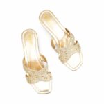 Golden Fancy Slipper For Ladies FN8008 - View 5