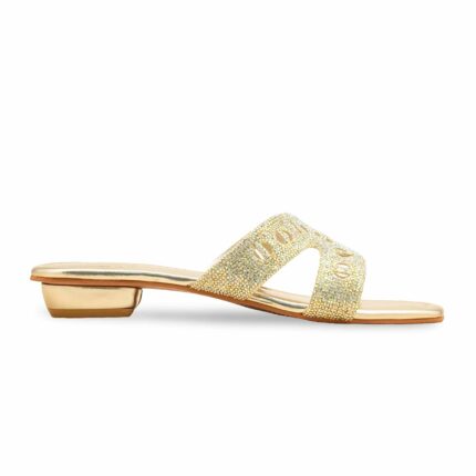 Golden Fancy Slipper For Ladies FN8008 - View 2