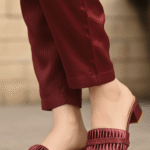 Maroon Fancy Slipper For Women FN8015 - View 1