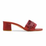 Maroon Fancy Slipper For Women FN8015 - View 2