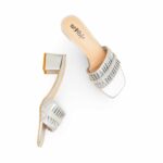 Silver Fancy Women Slipper FN8015 - View 5