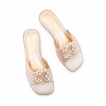 Golden Fancy Slipper For Ladies FN8036 - View 5