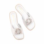 Silver Fancy Slipper For Ladies FN8036 - View 5
