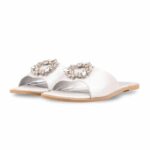 Silver Fancy Slipper For Ladies FN8036 - View 3
