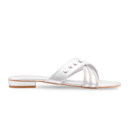 Silver Fancy Women Slipper FN8100 - View 2