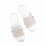 Silver Fancy Slipper For Women FN8115 - View 5