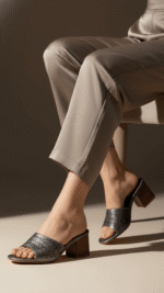 Grey Formal Slipper FR5466 - View 1