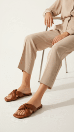 Mustard Formal Slipper FR8292 - View 1