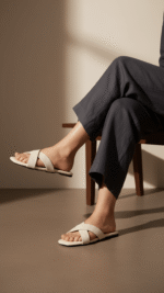 Cream Formal Slipper FR8294 - View 1
