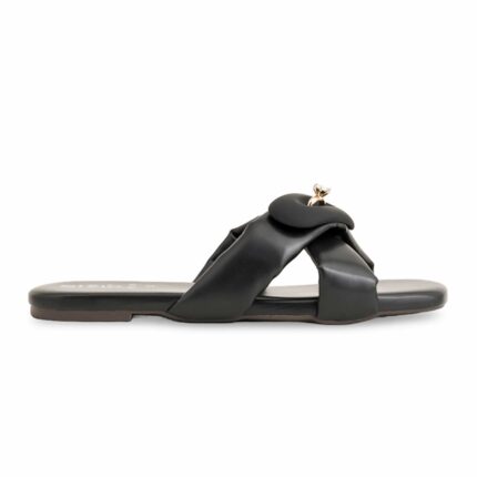 Black Formal Slipper For Women FR8296 - View 2