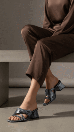 Navy Formal Slipper For Ladies FR8331 - View 1