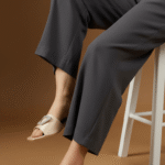 Cream Formal Slipper For Ladies FR8374 - View 1