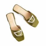 Olive Formal Slipper For Ladies FR8374 - View 5