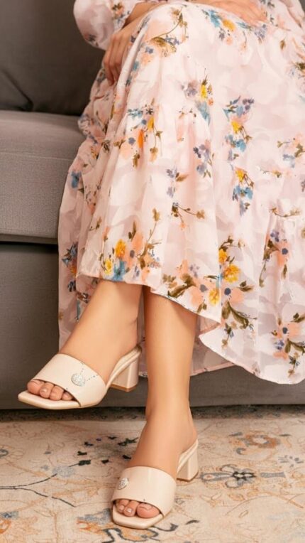 Beige Formal Slipper FR8378 - View 1