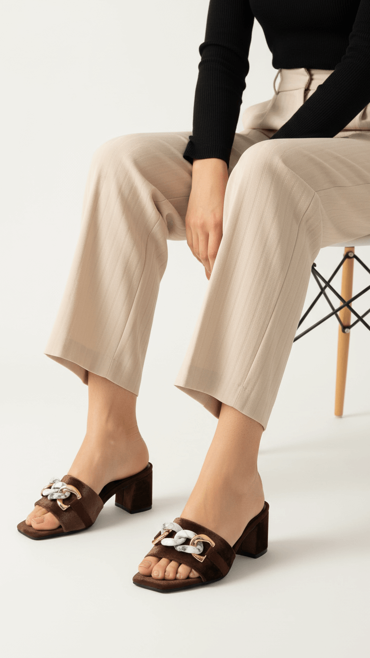 FR8382-02.png Brown Formal Slipper FR8382 - View 1