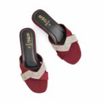 Maroon Formal Slipper For Women FR8397 - View 5
